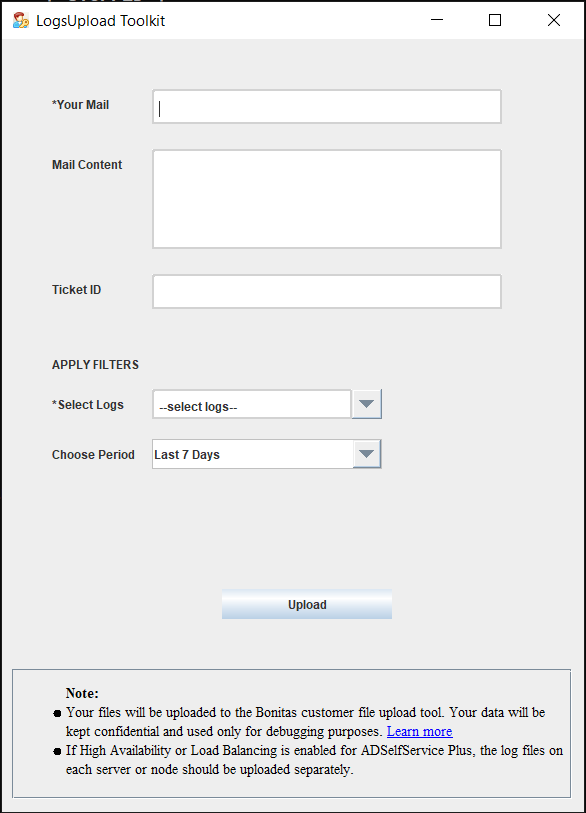 LogsUpload-Toolkit-Wizard