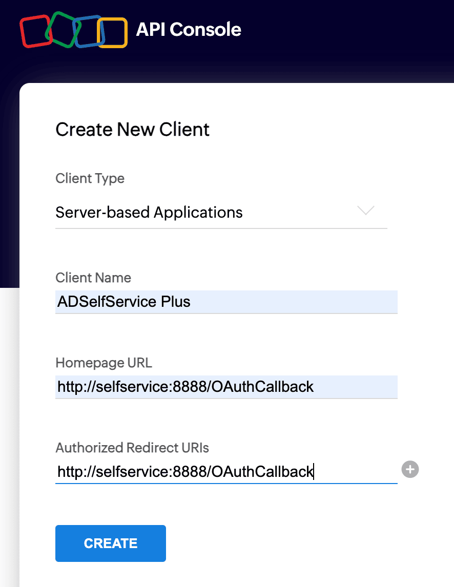 Create new client