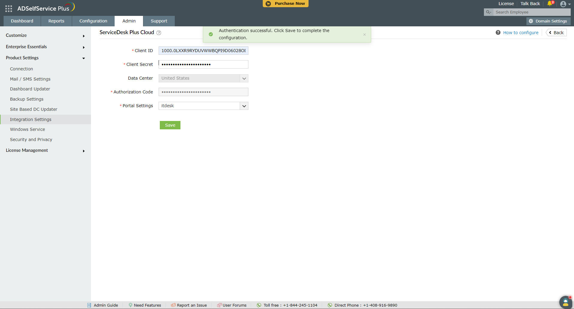 SDP Cloud configuration