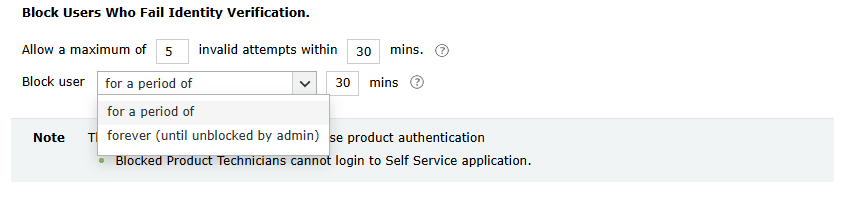 General technician settings in ADSelfService Plus